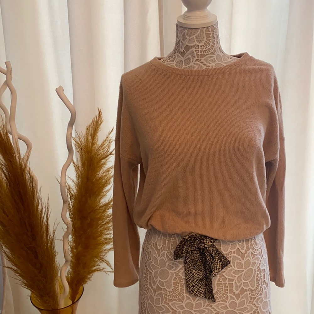 slouchy knit top
